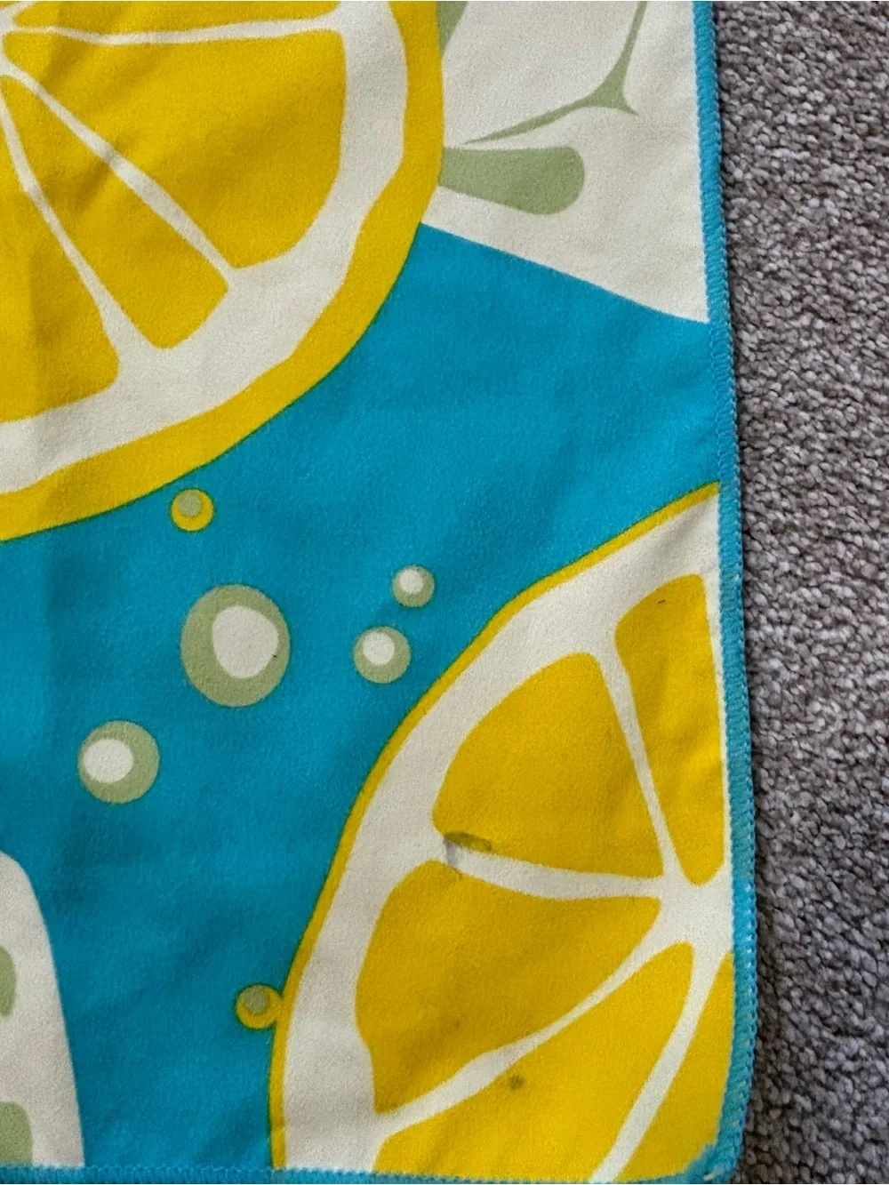 Keep Calm and Drink Lemonade Kids Beach Towel - Yellow and Teal
